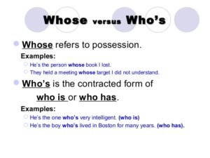 Who's vs Whose - EVIL ENGLISH